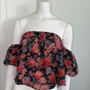 Floral off the shoulder Blouse